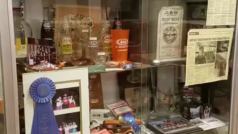 A&W memorabilia at the our local diner.