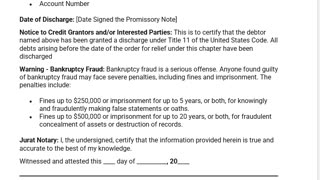 Certificate of Discharge