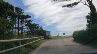 Driving. Durdle door car park. Go