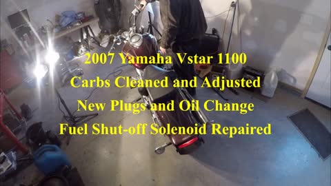 2007 Vstar 1100 startup