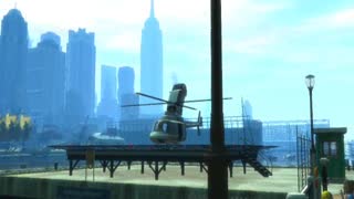 My stunt in GTA IV #9 - Jump over the helipad