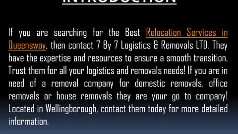 One of the Best Relocation Services in Queensway