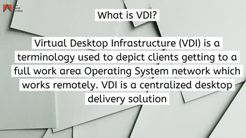 Virtual Desktop Infrastructure (VDI) vs Remote Desktop Service (RDS)