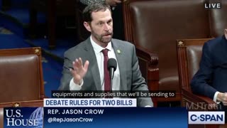 CO Dem Jason Crow Describes the Military Industrial Complex Money Laundering Operation