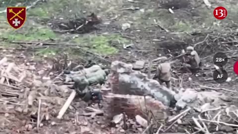 The besieged Russian soldiers came out of the bunker and surrendered - drone footage