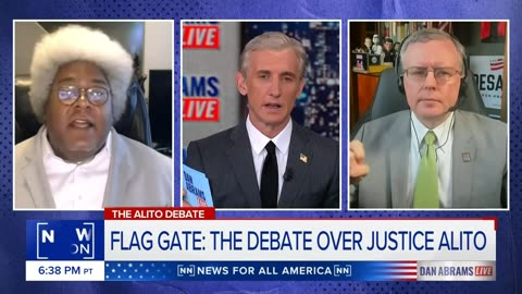 'These People Are Not Gods!' The Nation's Mystal, NRO's McLaughlin Battle Over Alito Flag Hysteria