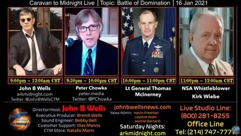 interview John B Wells 1-16-21, Lt General McInerney discussed Mike Lindell's meeting with POTUS.