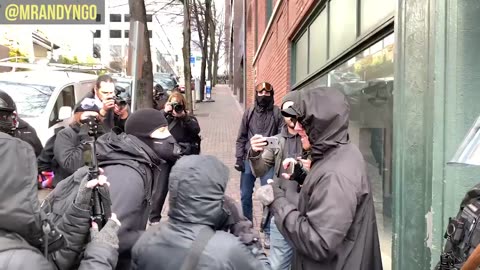 Jan 5 2020 Seattle 1.8 Antifa militants hit and confronted Elijah Schaffer at the Seattle protest.