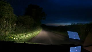 Night Driving speed lapse