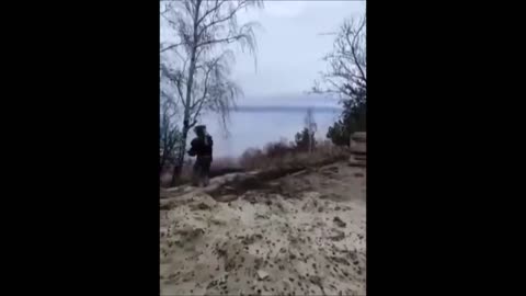 Moment 'Russian' Two Helicopter Is Shot Down Over Reservoir Near Kyiv