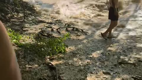 Rock Wall Collapses at Mead's Quarry Lake in Tennessee