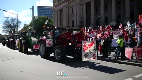 Australian farmers convoy heads to Melbourne Parliament (Aug 15-16, 2023)