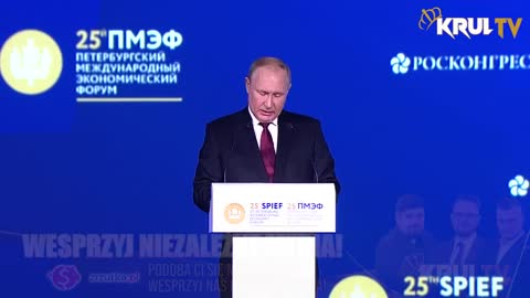 83.Przemówienie prezydenta Putina 15/18 czerwca 2022.