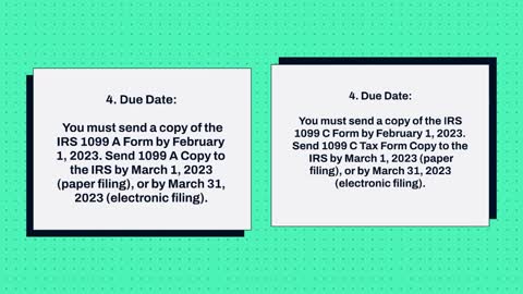 What are the Main Differences between 1099 A and 1099 C?