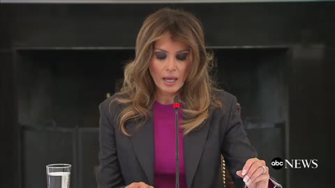 Melania Trump addressed critics of her cyber-bullying campaign