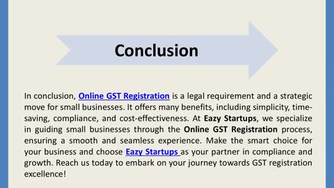 Why Small Businesses Should Consider Online GST Registration?