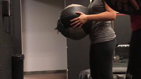 Slam Ball Workout with my Wife