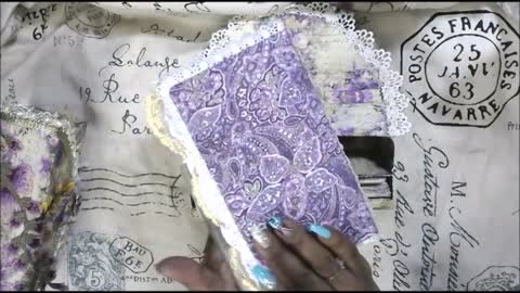 2 Purple Queen Bee sacred Trinket Boxes with Journals Flip through