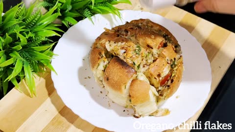 Cheese Garlic Bread ! 10 Minutes Cheesy Garlic Pull Apart Bread ! Garlic Bread