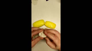 ASMR Soap Cutting And Clay Cracking Yellow Theme