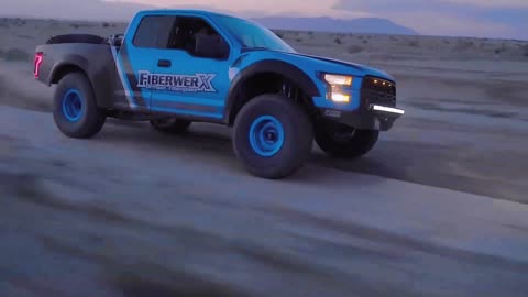 The improved pickup truck has broken the top suspension
