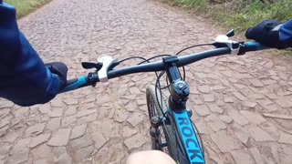 Passeio de bicicleta com o compadre Caciano