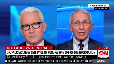 Fauci Appears on CNN to complain about Sen. Rand Paul's questioning