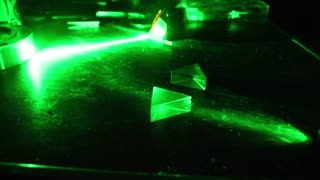 Experimenting with my new laser.