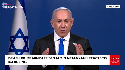 JUST IN: Israeli Prime Minister Benjamin Netanyahu Reacts To ICJ Ruling On Genocide Case