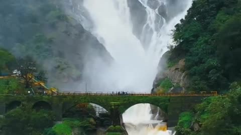 Beautiful Dudhsagar Waterfall Goa |