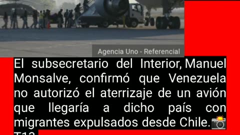 🔴#urgente | Venezuela no autorizó aterrizaje de avión con migrantes expulsados desde Chile