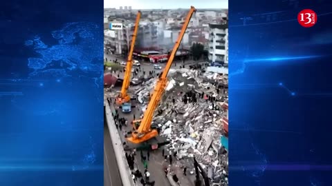 WATCH- Terrifying video shows MOMENTS the buildings collapsed in Turkey in 7.8 magnitude earthquake