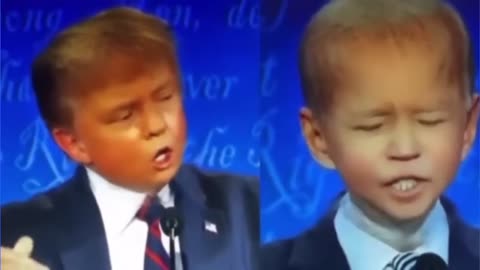 Baby Trump 😋Baby Biden Presidential Debate
