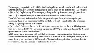 Exam LTAM exercise for February 27, 2021