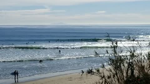 Rincon Point Surfing Santa Barbara Ventura County LineCalifornia