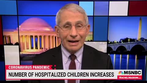 Fauci discussing children hospitalized with covid.