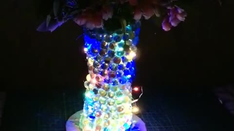 I played marbles when I was a child. I made a crystal vase