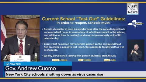 New York City schools shutting down as virus cases rise