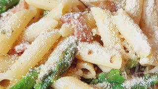 Penne Pasta with Asparagus #pasta #recipe #homecook #food #cooking