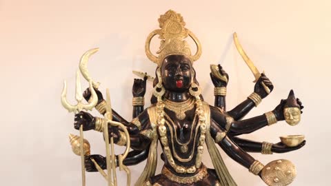 43" Goddess Kali - Large Size In Brass | Handmade | Made In India | Exotic India Art