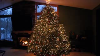 Spectacular Christmas tree light show