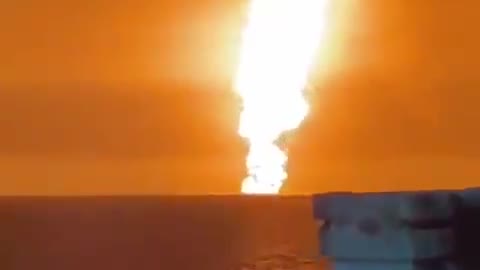 Republic of Azerbaijan: Video showing huge explosion in the Caspian Sea