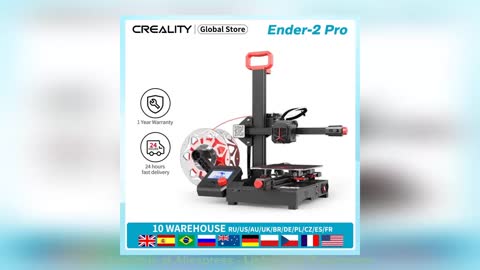 ☑️ CREALITY 3D Ender2 Pro Pre-Install Light and Portable Built-in Power Supply 165*165*180MM Printer