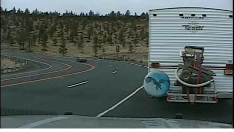 Truck rollover police crazy Dash Cam