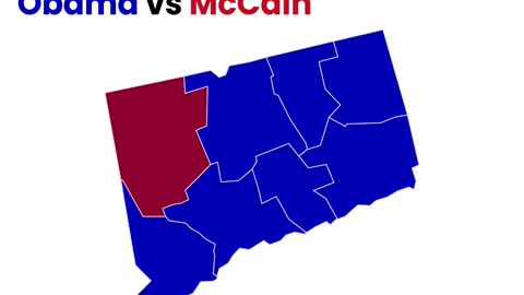 Conneticut's 20-Year County Level Presidential Election Shifts: Unpacking Trump's Impact in 20 Seconds