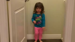 Adorable Two-Year-Old Dancing and Singing Without A Care In The World