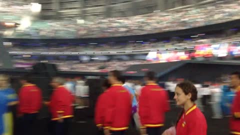 The end of Opening Ceremony Baku 2015