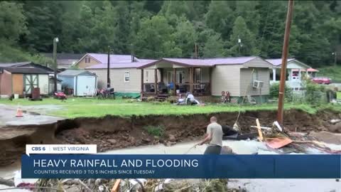 Heavy rainfall causes flooding in West Virginia