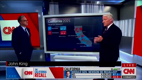 Gavin Newsom recall effort had 351K votes DELETED from the YES total LIVE on CNN