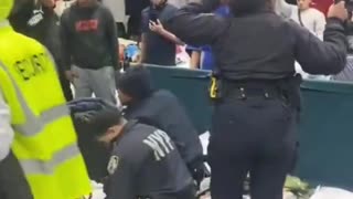 Just in- Illegals ass*ult NYPD officers in the Randall’s Island migrant housing facility.
